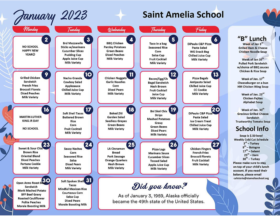 Virtual Backpack St. Amelia School